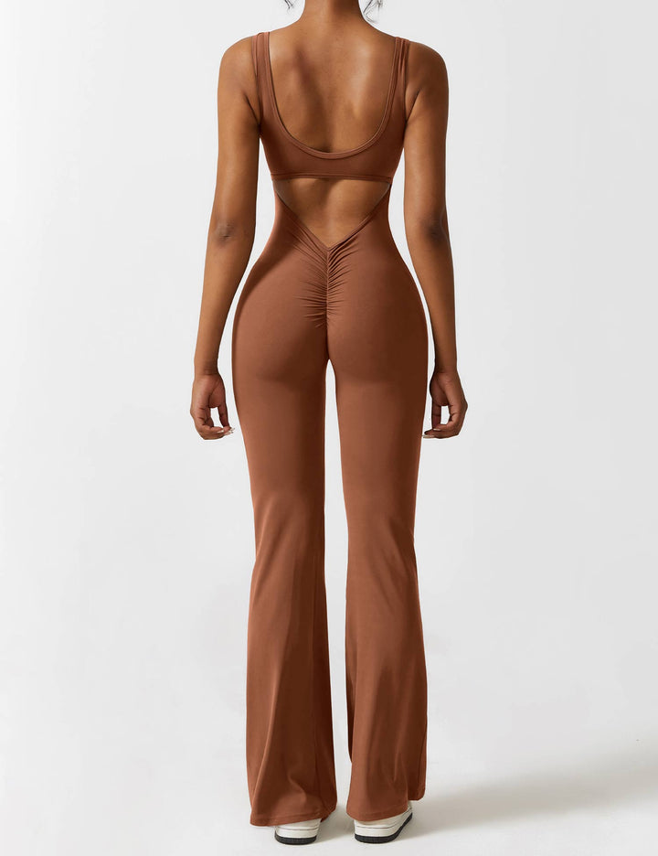 Mirla | V-rygg Utsvängd Jumpsuit-Eva Jonsson