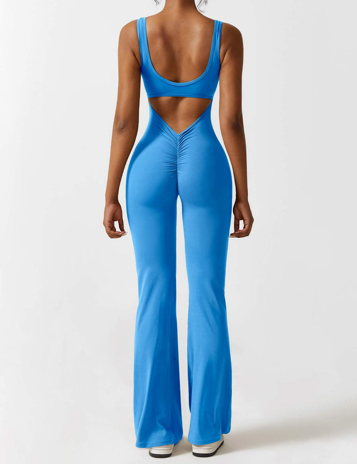 Mirla | V-rygg Utsvängd Jumpsuit-Eva Jonsson