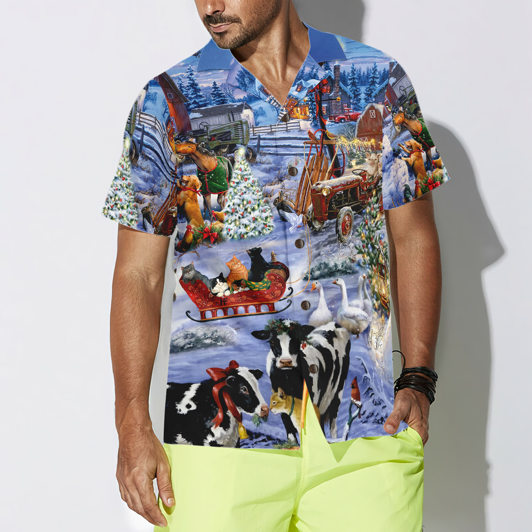 Mirla | Vackra Gårdar För Jul Hawaiian Shirt-Eva Jonsson