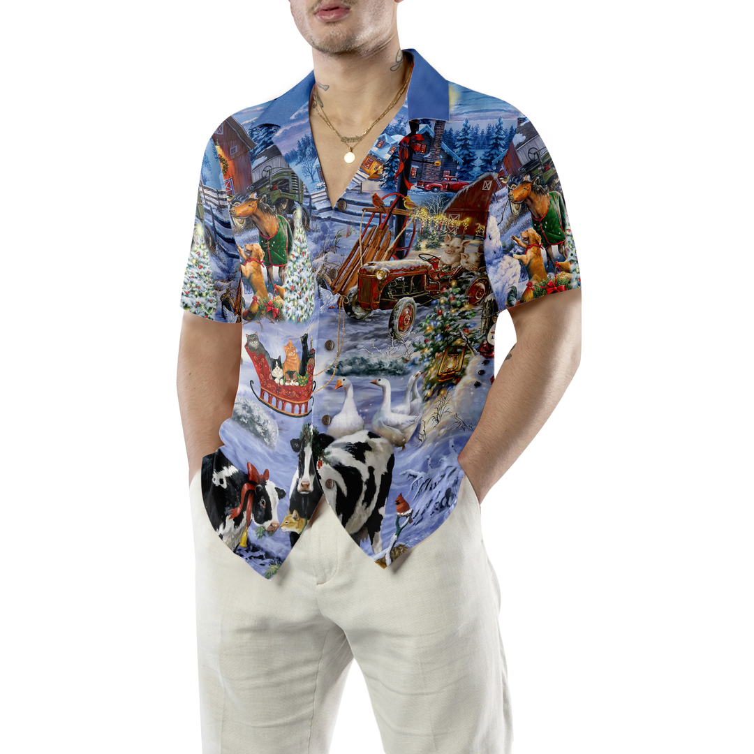 Mirla | Vackra Gårdar För Jul Hawaiian Shirt-Eva Jonsson