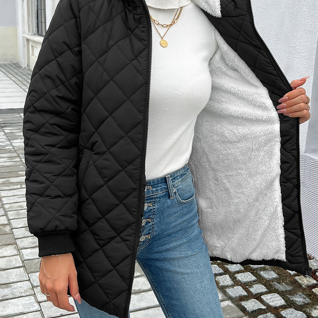 Mirla | Vadderad Puffy-jacka med dragkedja-Eva Jonsson