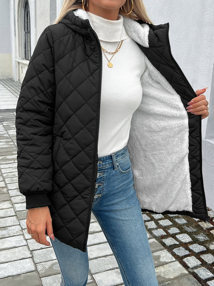 Mirla | Vadderad Puffy-jacka med dragkedja-Eva Jonsson