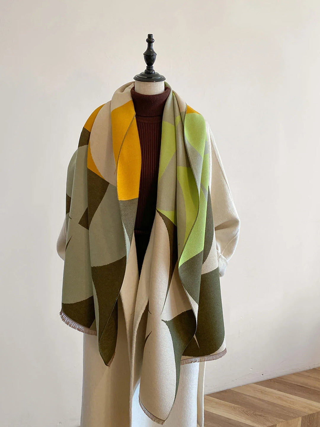 Mirla | Vändbar Cashmere Schal för Damer-Eva Jonsson