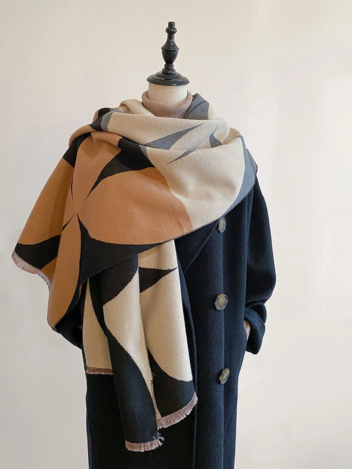Mirla | Vändbar Cashmere Schal för Damer-Eva Jonsson