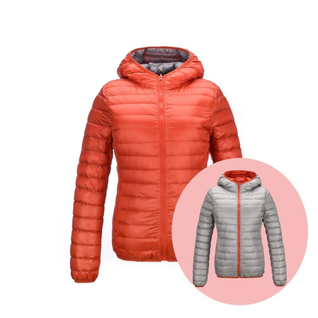 Mirla | Vändjacka i dun för kvinnor-Eva Jonsson
