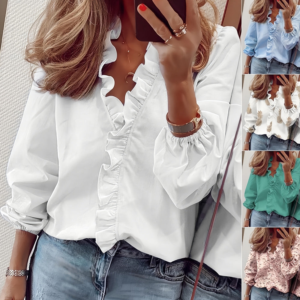 Mirla | Vår och sommar Ny lotusbladskrage damblus-Eva Jonsson