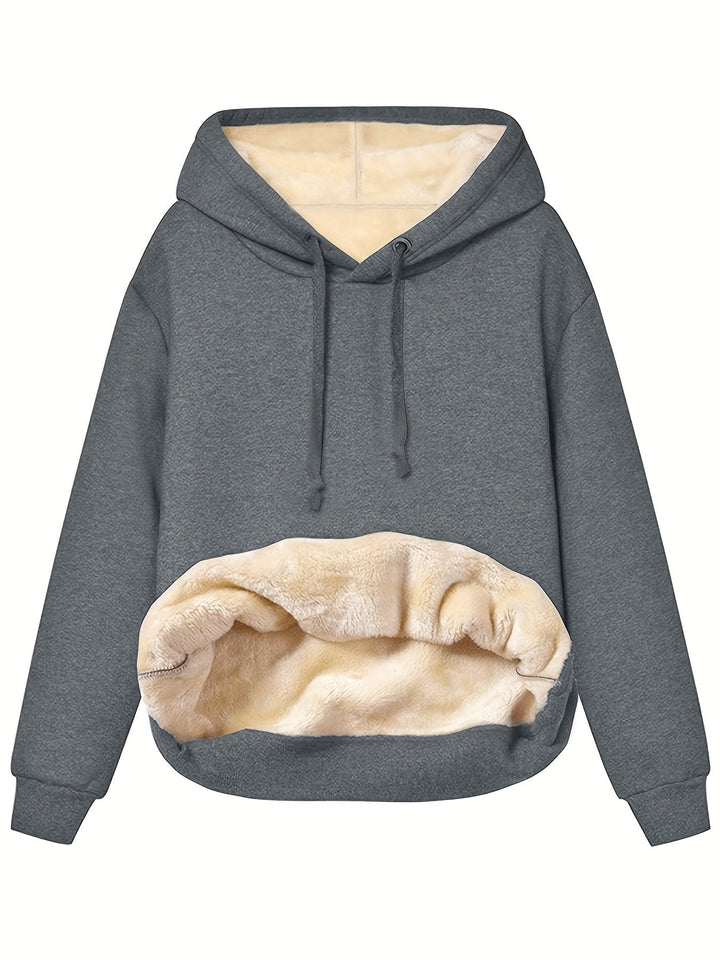 Mirla | Varm vintersnugg med fleece hoodie-Eva Jonsson