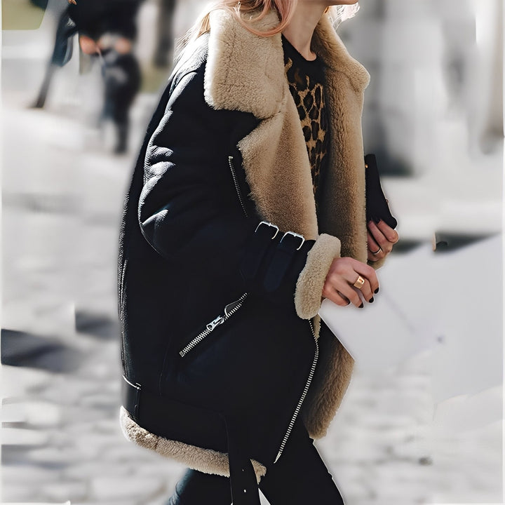 Mirla | Värmande Ull-Suede Jacka för Damer-Eva Jonsson