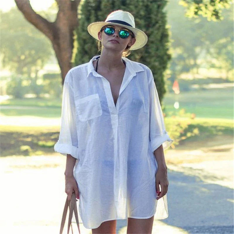Mirla | Väska Baddräkt Cover Up Urtagen T-shirt-Eva Jonsson