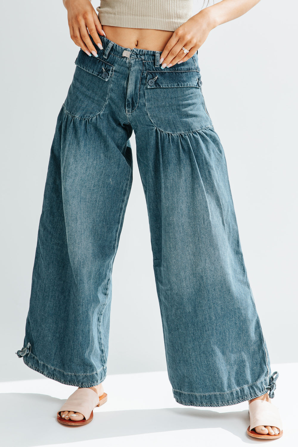 Mirla | Väskor Snörning Ballong Jeans-Eva Jonsson