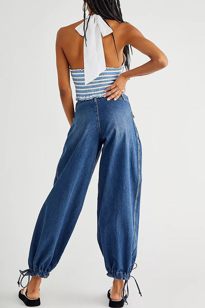 Mirla | Väskor Snörning Ballong Jeans-Eva Jonsson