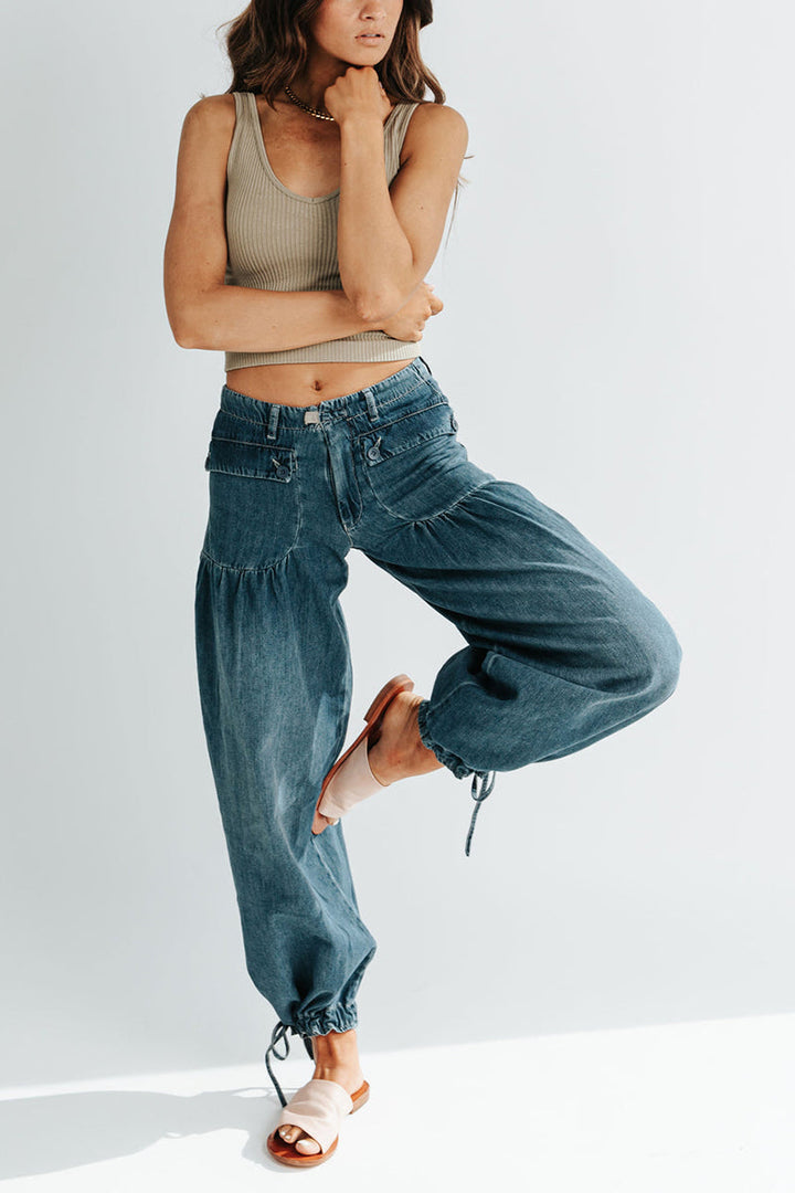 Mirla | Väskor Snörning Ballong Jeans-Eva Jonsson