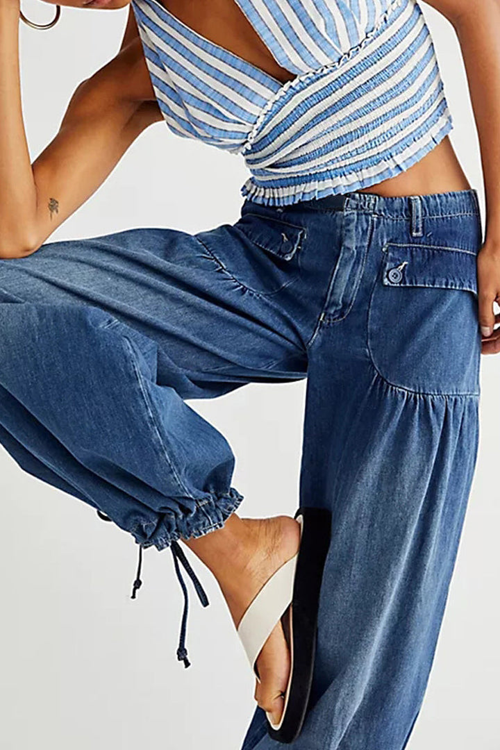 Mirla | Väskor Snörning Ballong Jeans-Eva Jonsson