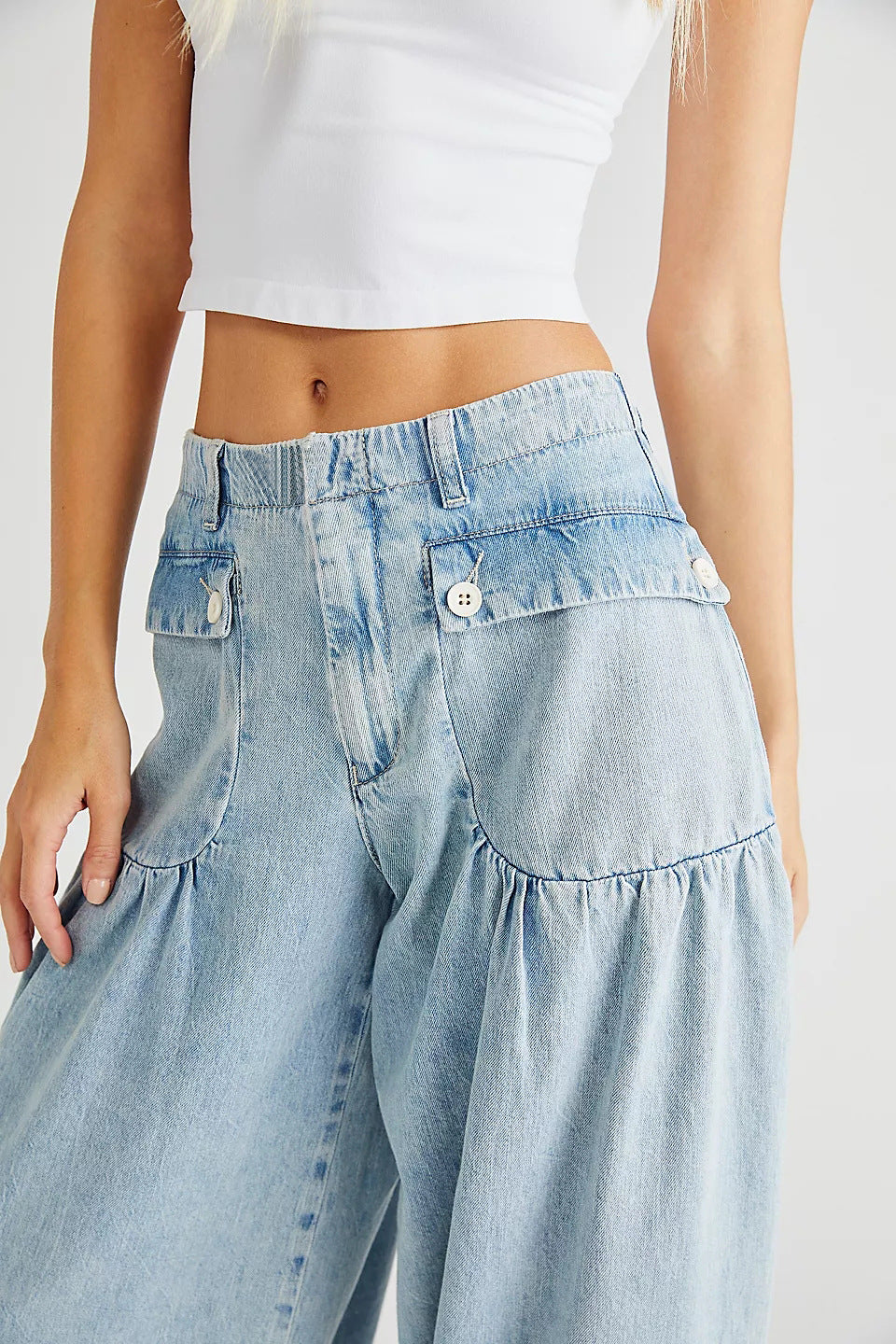 Mirla | Väskor Snörning Ballong Jeans-Eva Jonsson