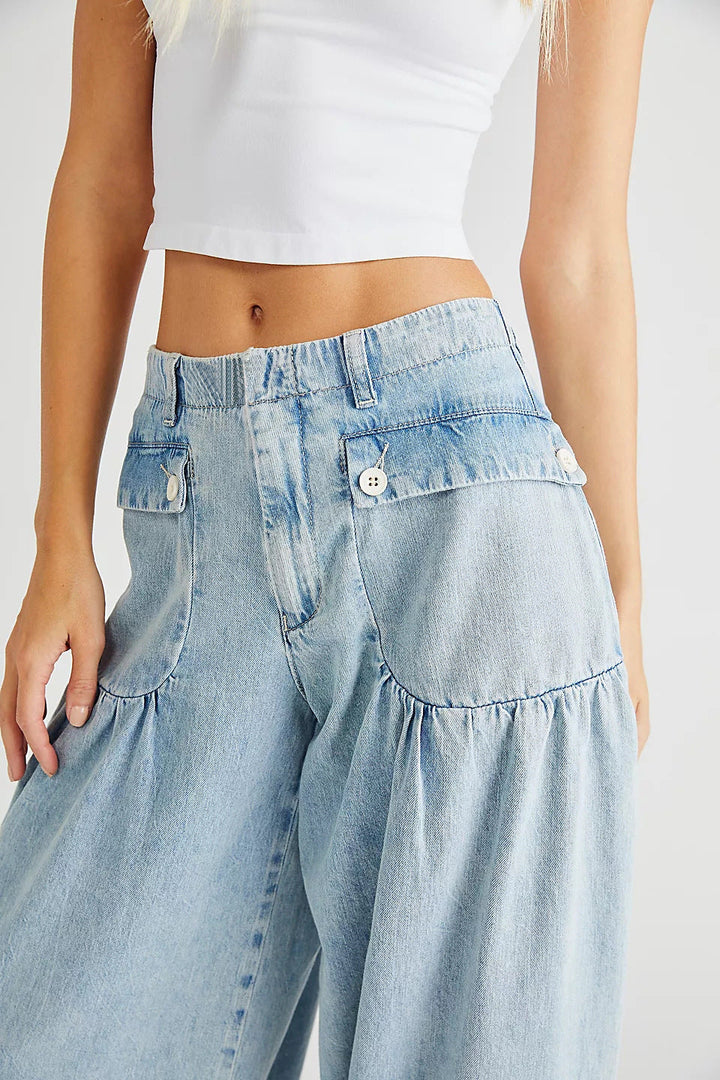 Mirla | Väskor Snörning Ballong Jeans-Eva Jonsson