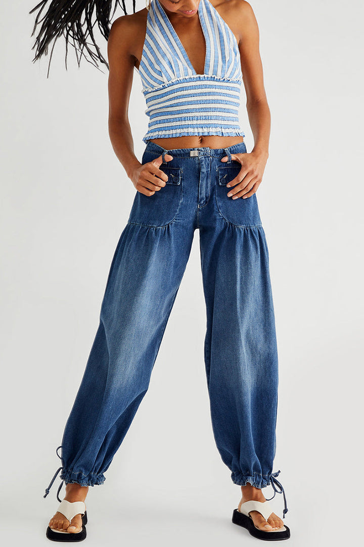 Mirla | Väskor Snörning Ballong Jeans-Eva Jonsson