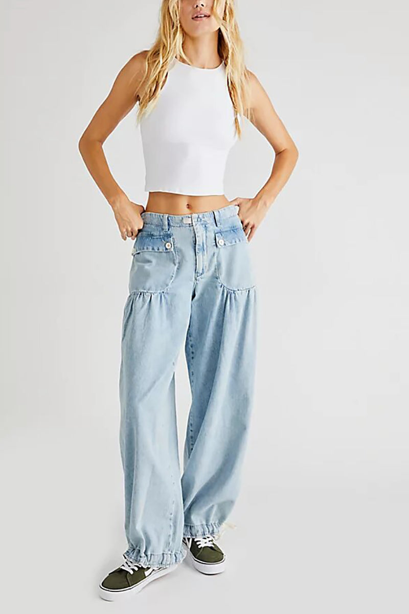 Mirla | Väskor Snörning Ballong Jeans-Eva Jonsson