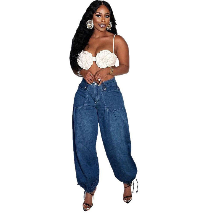 Mirla | Väskor Snörning Ballong Jeans-Eva Jonsson