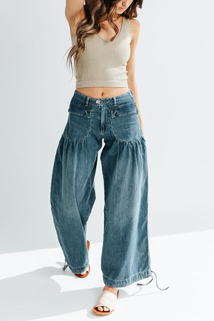 Mirla | Väskor Snörning Ballong Jeans-Eva Jonsson