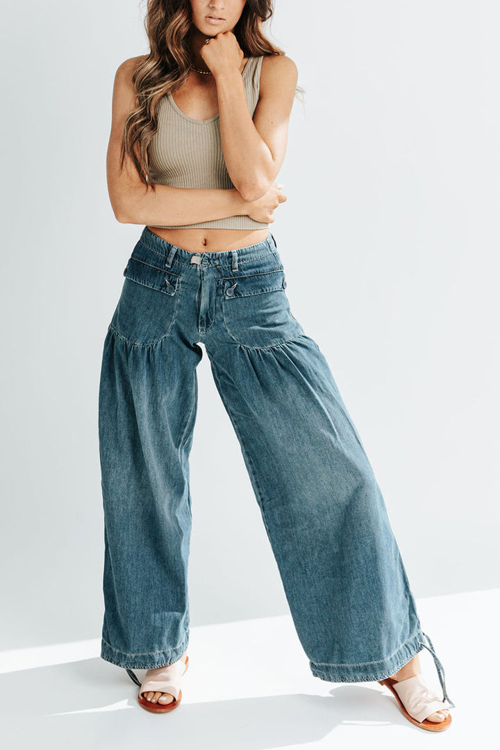 Mirla | Väskor Snörning Ballong Jeans-Eva Jonsson