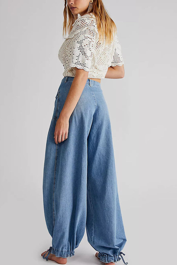Mirla | Väskor Snörning Ballong Jeans-Eva Jonsson