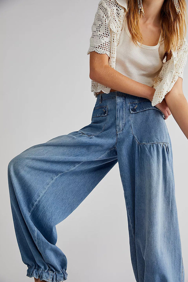 Mirla | Väskor Snörning Ballong Jeans-Eva Jonsson