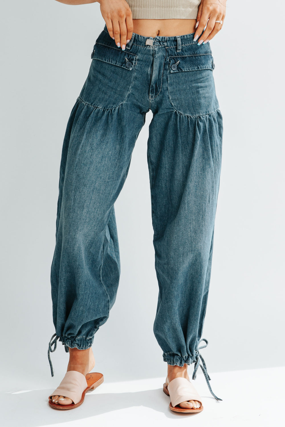 Mirla | Väskor Snörning Ballong Jeans-Eva Jonsson