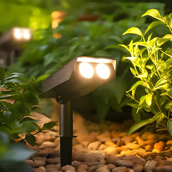 Mirla | Vattentät LED Solar Multi-Zoom Spotlight Landskapsbelysning RGB-Eva Jonsson