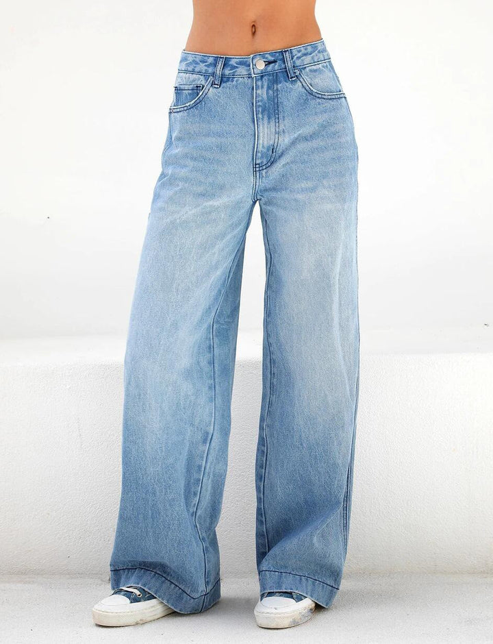 Mirla | Vida ben Flared Hög midja Denim Jeans-Eva Jonsson