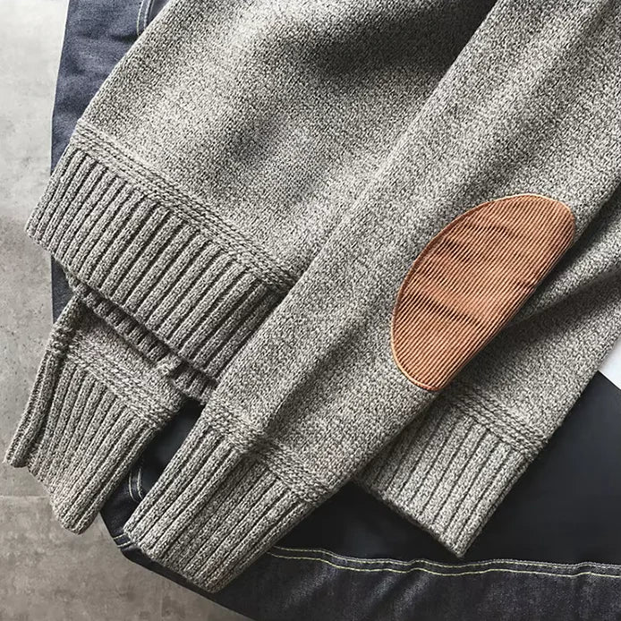 Mirla | Vintage Ellenbogen-Patch Tröja-Eva Jonsson