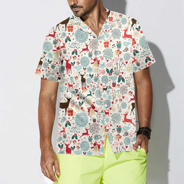 Mirla | Vintage Jultröja Hinduar Hawaiian Shirt Bästa Presenten För Julen-Eva Jonsson