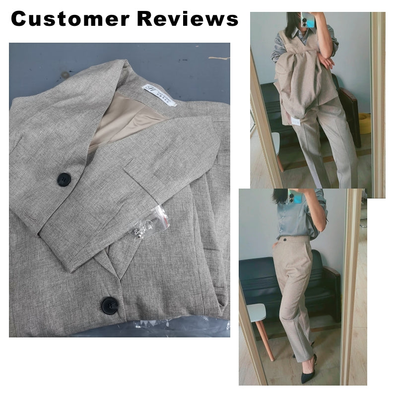 Mirla | Vintage Puku Jacka Väst Byxa Blazer 3 Stk-Eva Jonsson