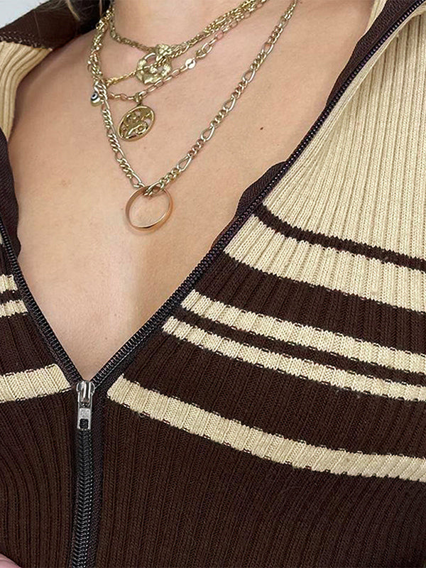 Mirla | Vintage Randig Patchwork-Reverscardigan-Eva Jonsson