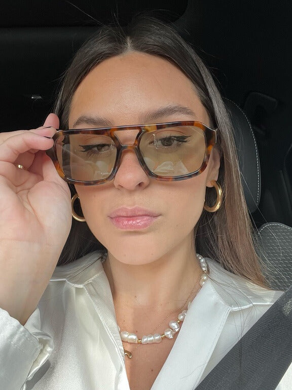 Mirla | Vintage Solglasögon Dam I Leopardenprint Retro Sunglasögon Kvinna-Eva Jonsson