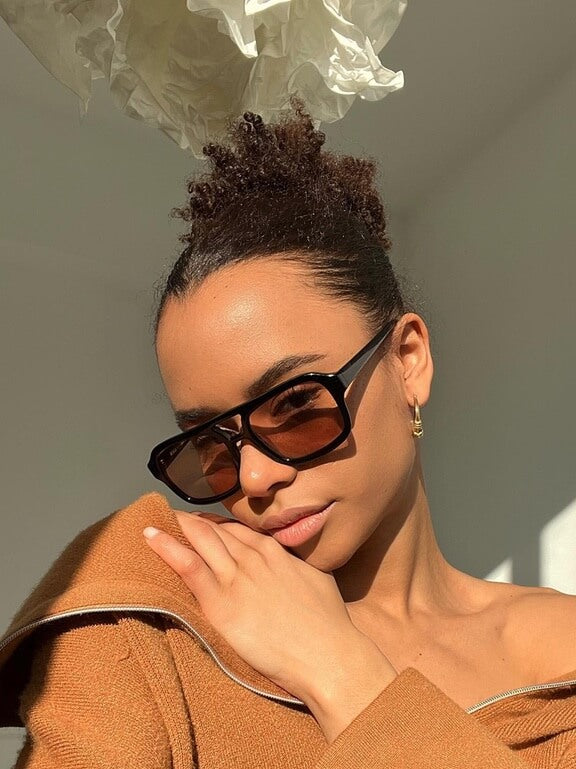Mirla | Vintage Solglasögon Dam I Leopardenprint Retro Sunglasögon Kvinna-Eva Jonsson
