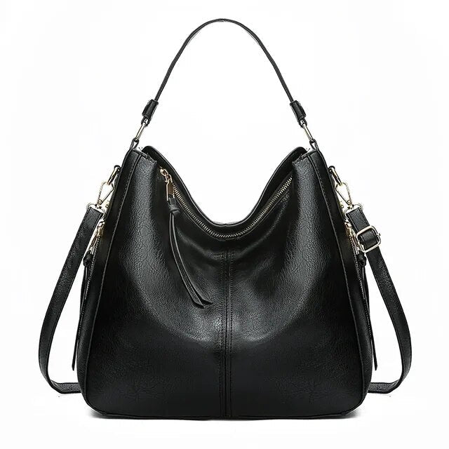 Mirla | Vintage-inspirerad läder hobo-väska-Eva Jonsson