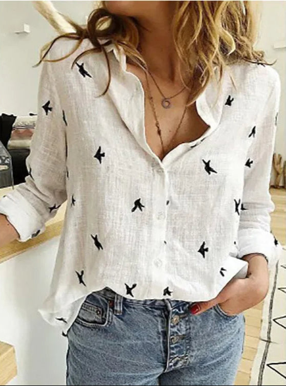 Mirla | Vintage linneblus-Eva Jonsson