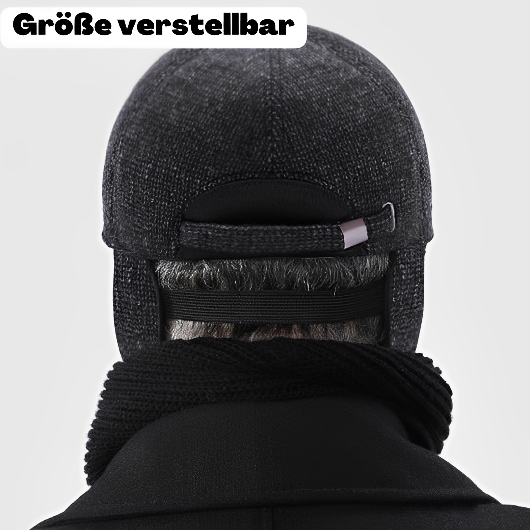 Mirla Vinter Baseballkeps | Varm herrhatt med vikbara öronlappar (Justerbar 57-61cm)-Eva Jonsson