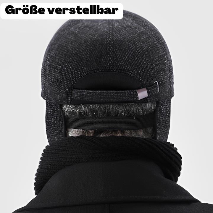 Mirla Vinter Baseballkeps | Varm herrhatt med vikbara öronlappar (Justerbar 57-61cm)-Eva Jonsson