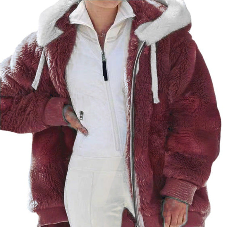 Mirla | Vinter Hooded Jacket I Randig Design - Trendig Fritidsjacka för Kalla Dagar-Eva Jonsson