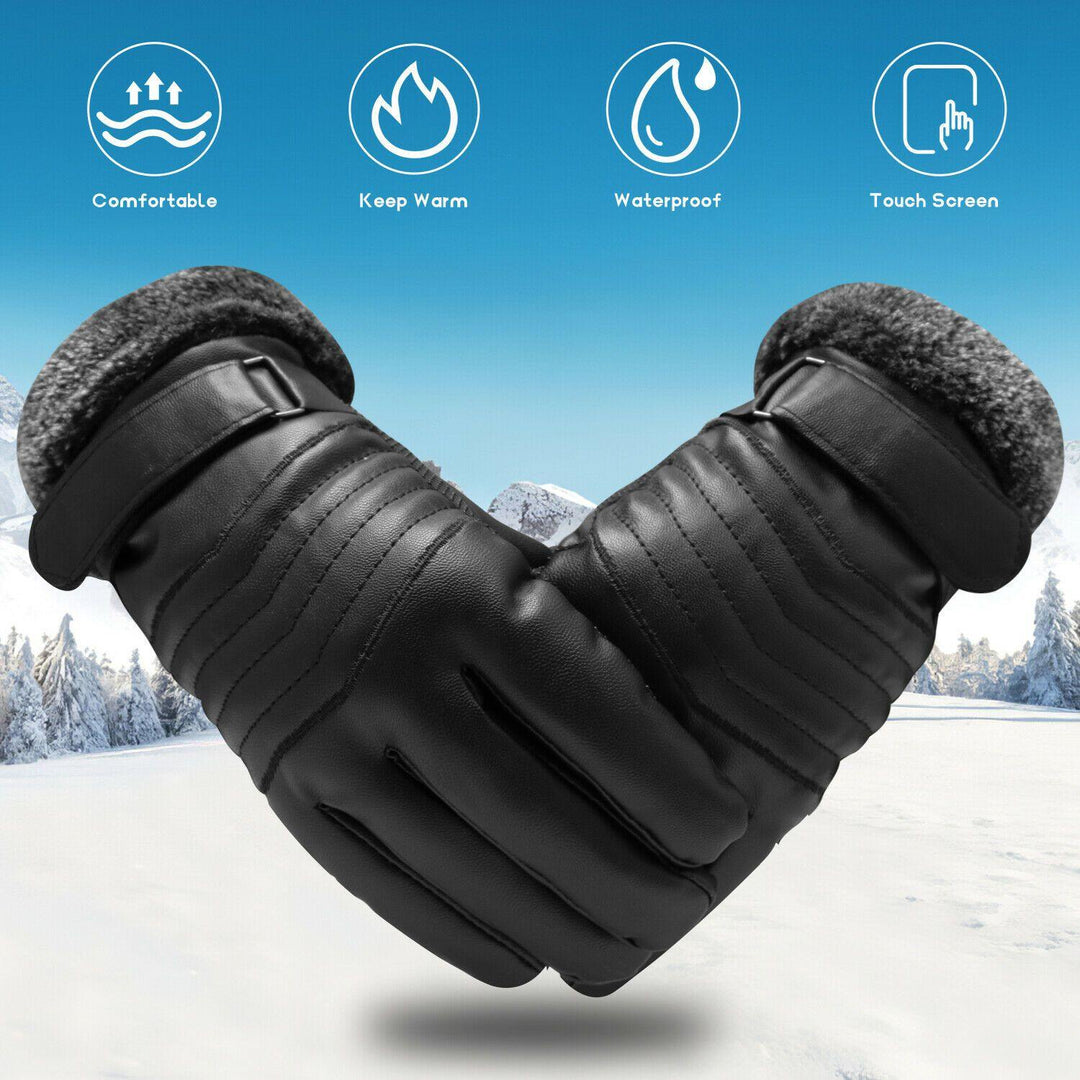 Mirla Vinter Skid Handskar -30°C | Vattentäta Läderhandskar med Touchscreen Funktion för Män-Eva Jonsson