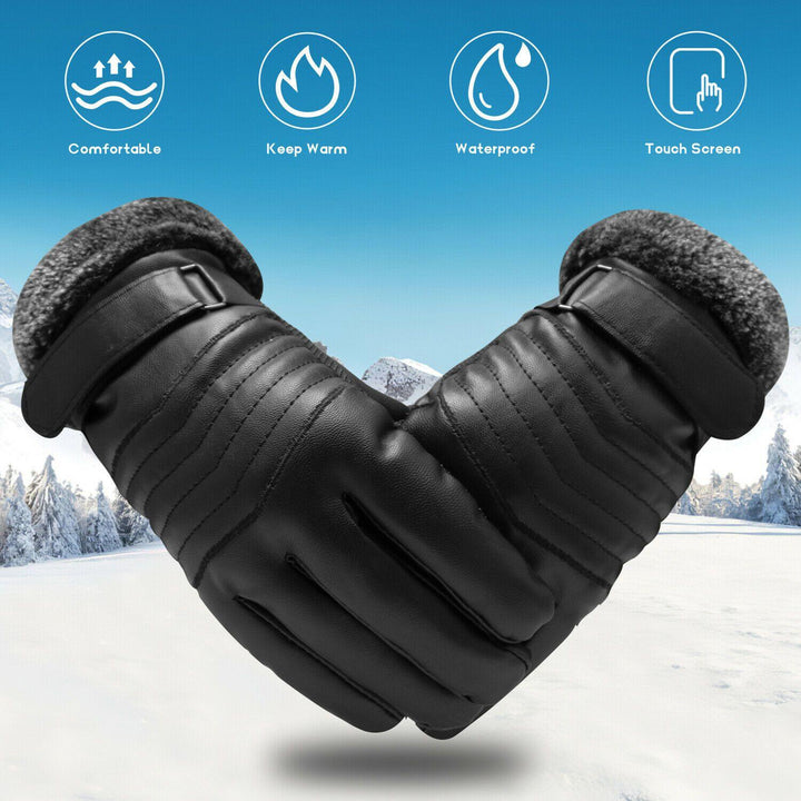 Mirla Vinter Skid Handskar -30°C | Vattentäta Läderhandskar med Touchscreen Funktion för Män-Eva Jonsson