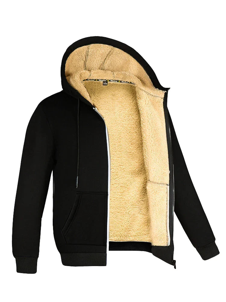 Mirla | Vinterjacka Herr Varm Ergonomisk Hoodie-Eva Jonsson