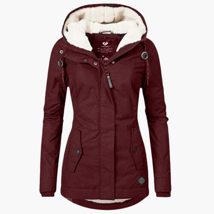Mirla | Vinterjacka Sherpa-Hoodie - Elegant och Värmande Utomhus Parka för Kalla Dagar-Eva Jonsson