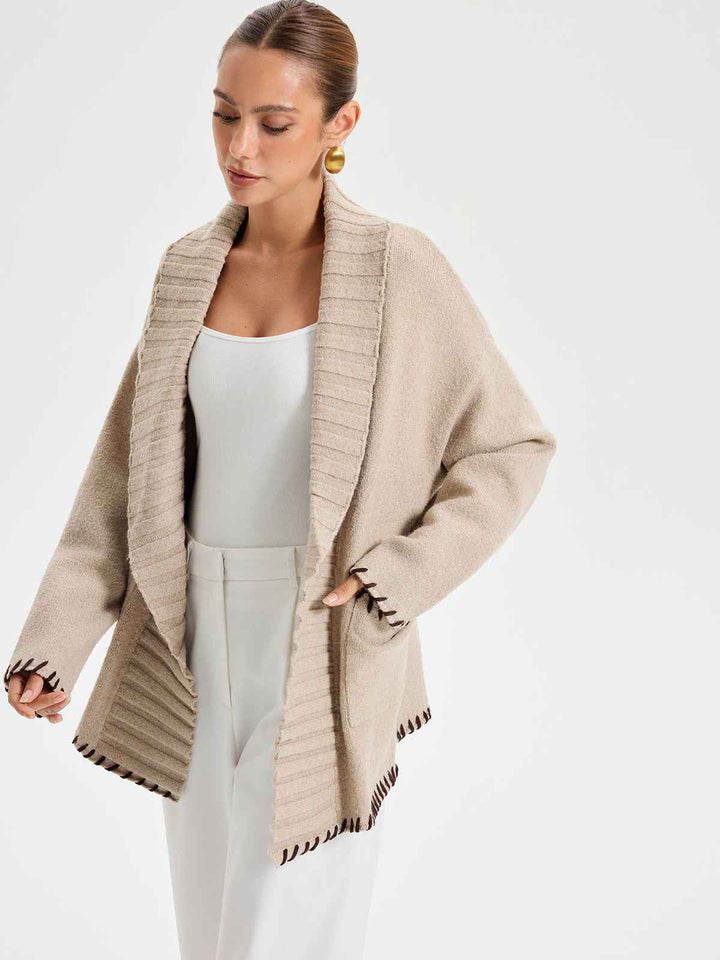 Mirla | Vinterjackor - Stickad Ytterklädsel med Bältesdesign för Värme-Eva Jonsson