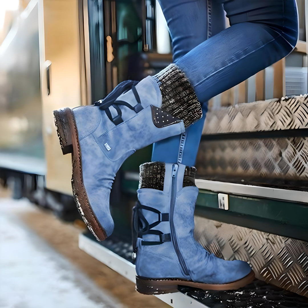 Mirla | Vinterstövlar Snöboot med Snörning-Eva Jonsson