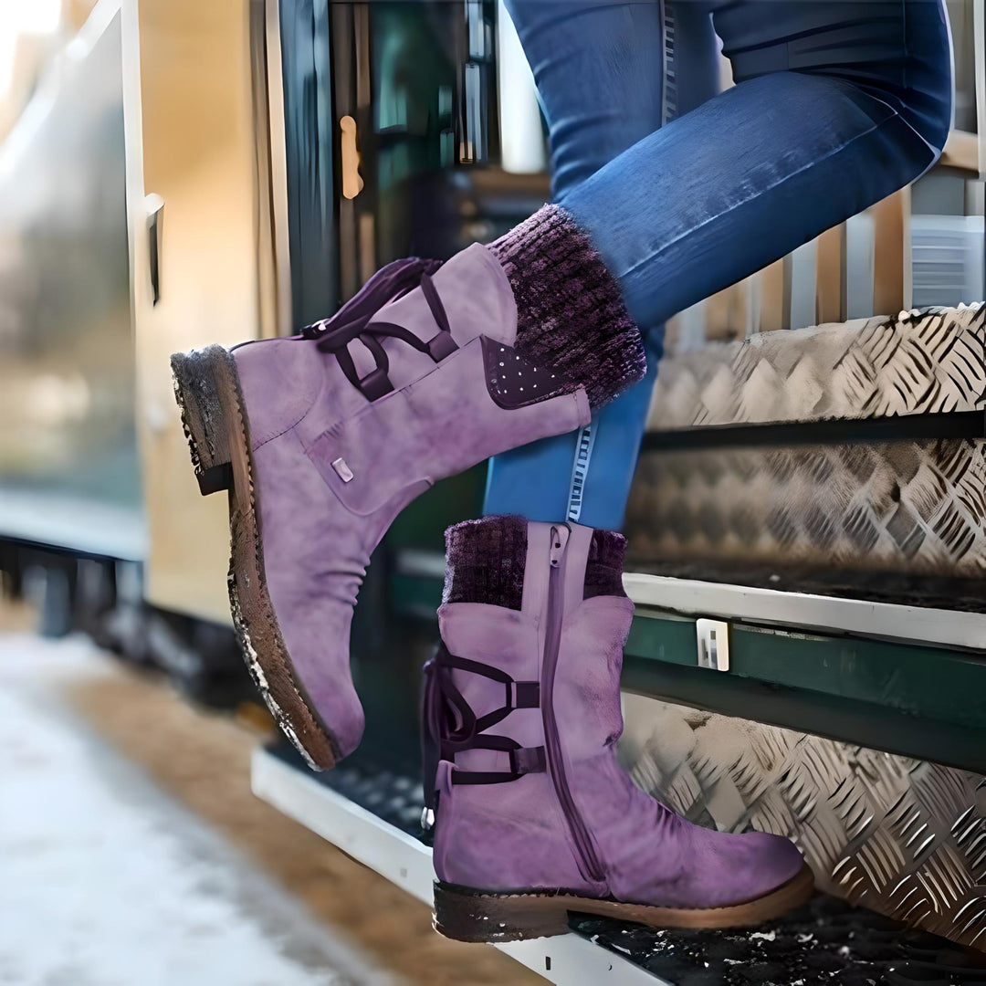 Mirla | Vinterstövlar Snöboot med Snörning-Eva Jonsson