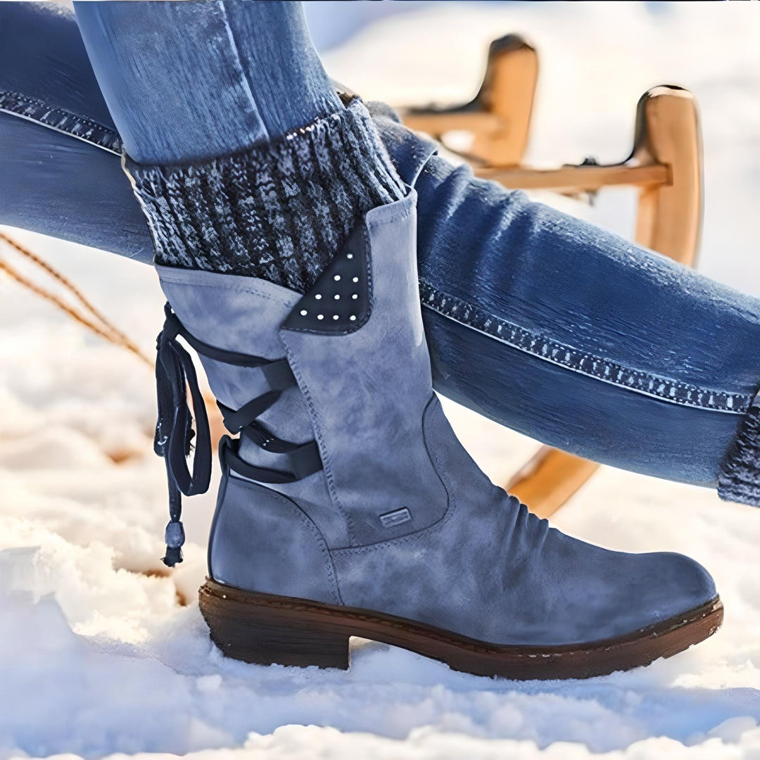 Mirla | Vinterstövlar Snöboot med Snörning-Eva Jonsson