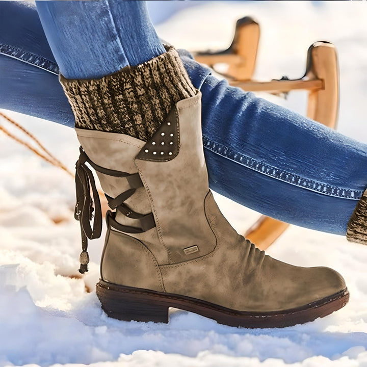 Mirla | Vinterstövlar Snöboot med Snörning-Eva Jonsson