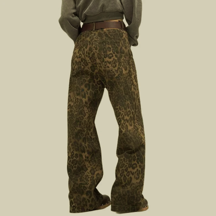 Mirla | Virala jeans med leopardsmönster-Eva Jonsson
